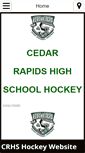 Mobile Screenshot of cedarrapidshighschoolhockey.com