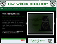 Tablet Screenshot of cedarrapidshighschoolhockey.com